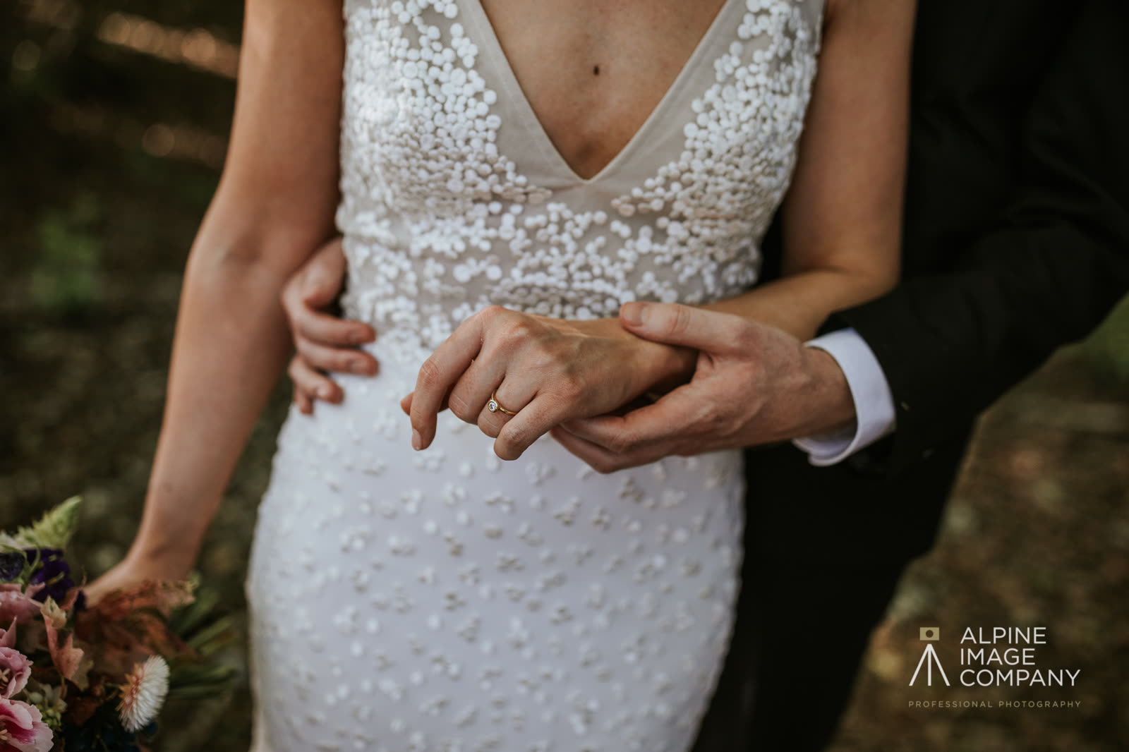 Bride in a wedding dress altered by Sarah Stoute Bespoke, Christchurch — photo 3