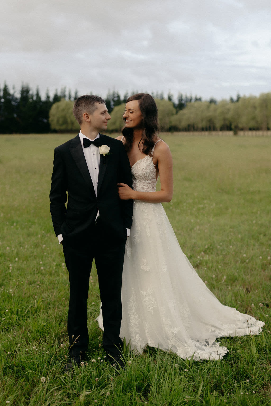 Bride in a wedding dress altered by Sarah Stoute Bespoke, Christchurch — photo 7