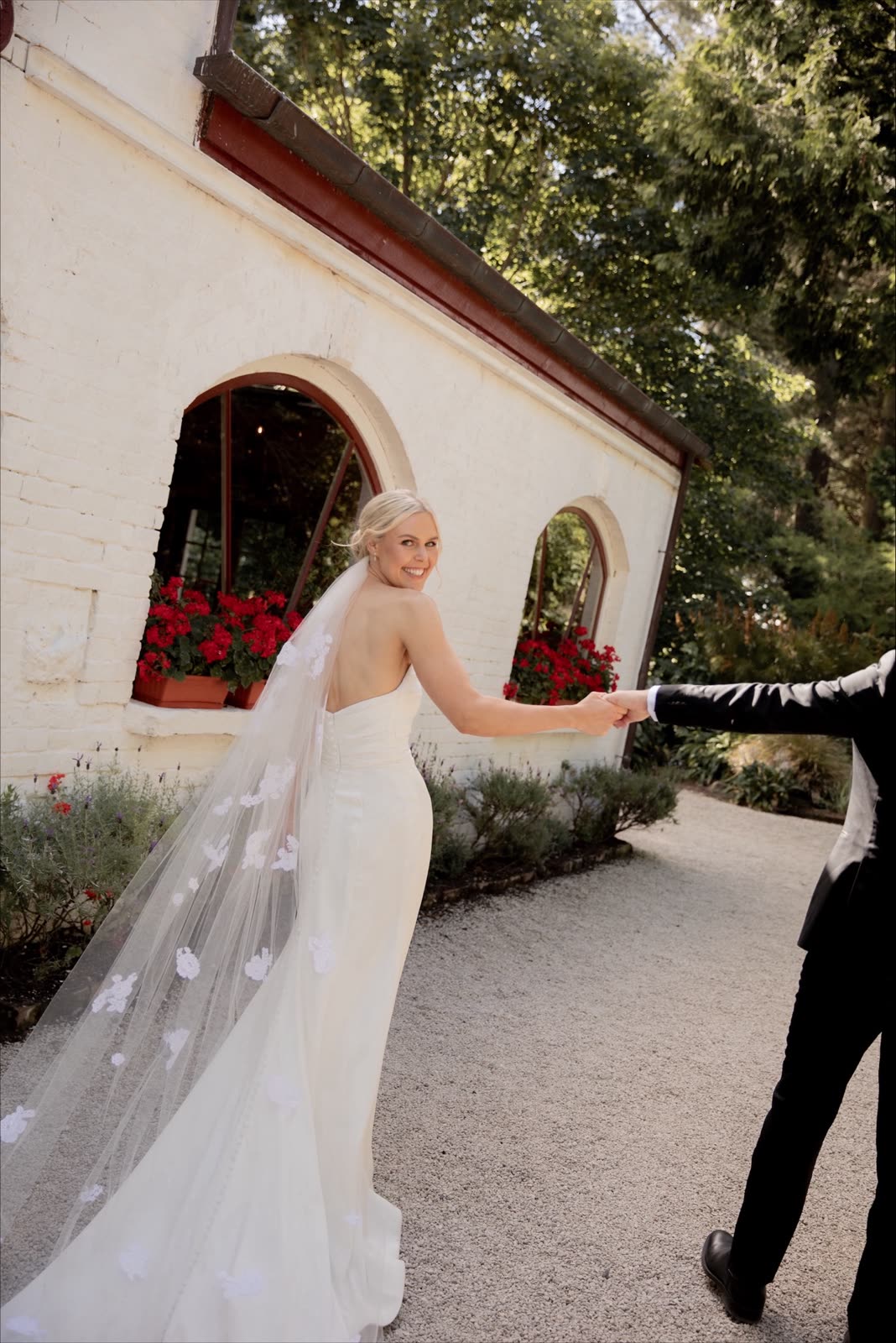 Bride in a wedding dress altered by Sarah Stoute Bespoke, Christchurch — photo 17