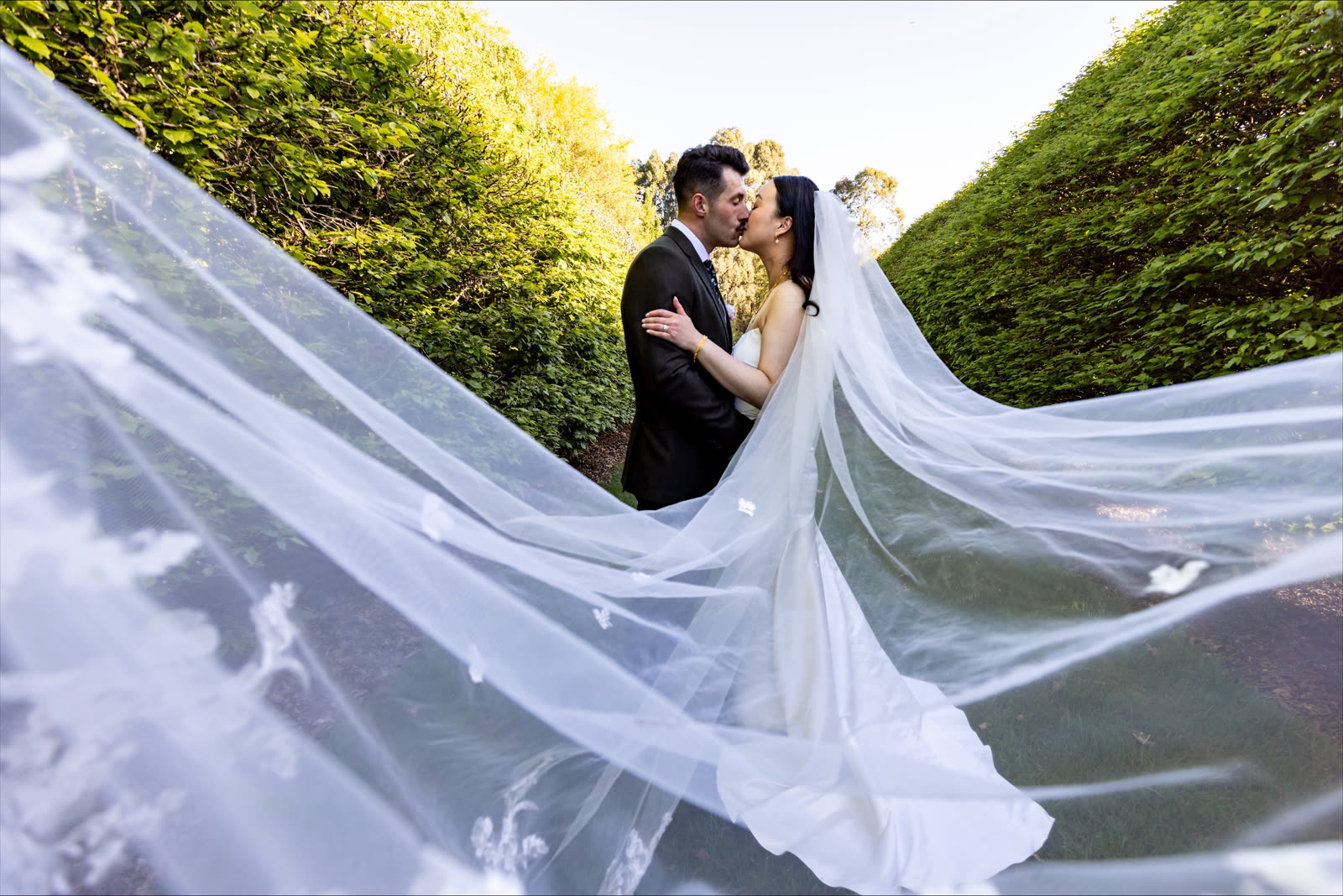 Bride in a wedding dress altered by Sarah Stoute Bespoke, Christchurch — photo 19