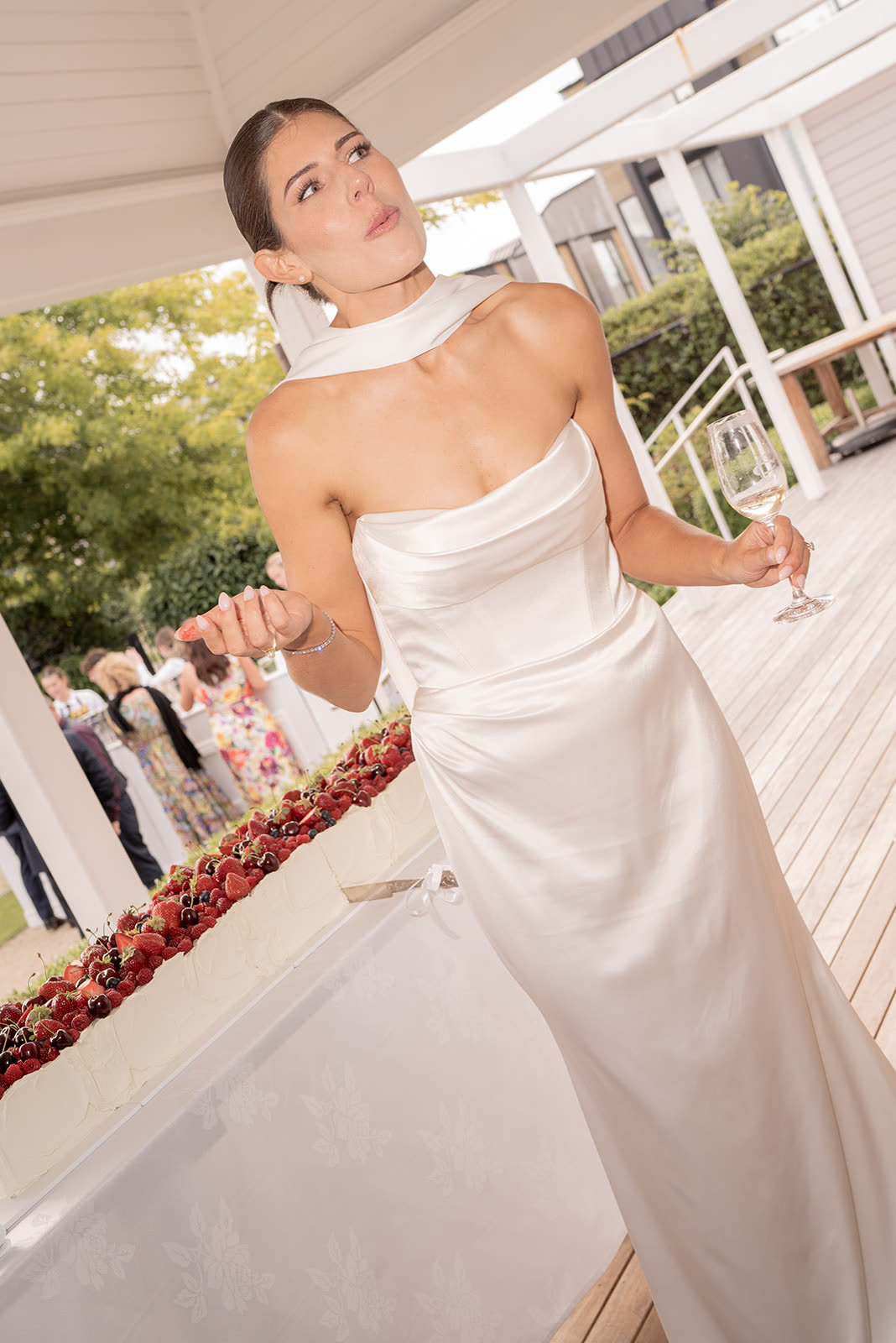 Bride in a wedding dress altered by Sarah Stoute Bespoke, Christchurch — photo 23
