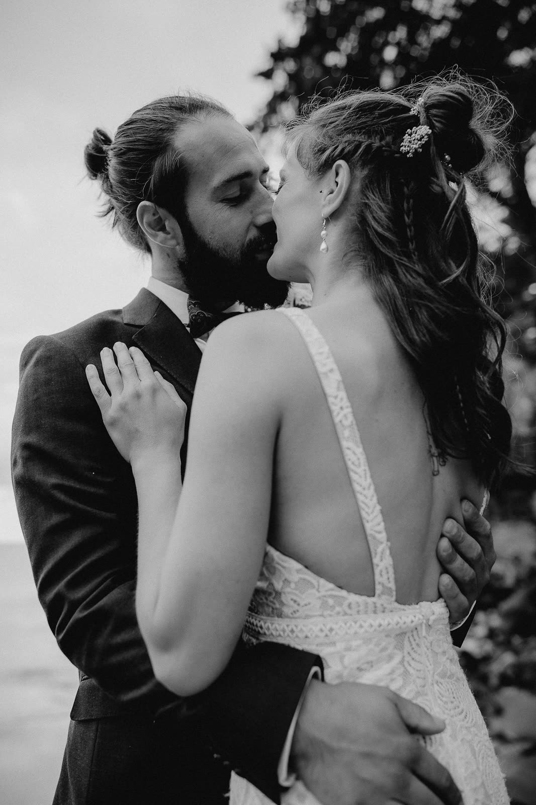 Bride in a wedding dress altered by Sarah Stoute Bespoke, Christchurch — photo 29