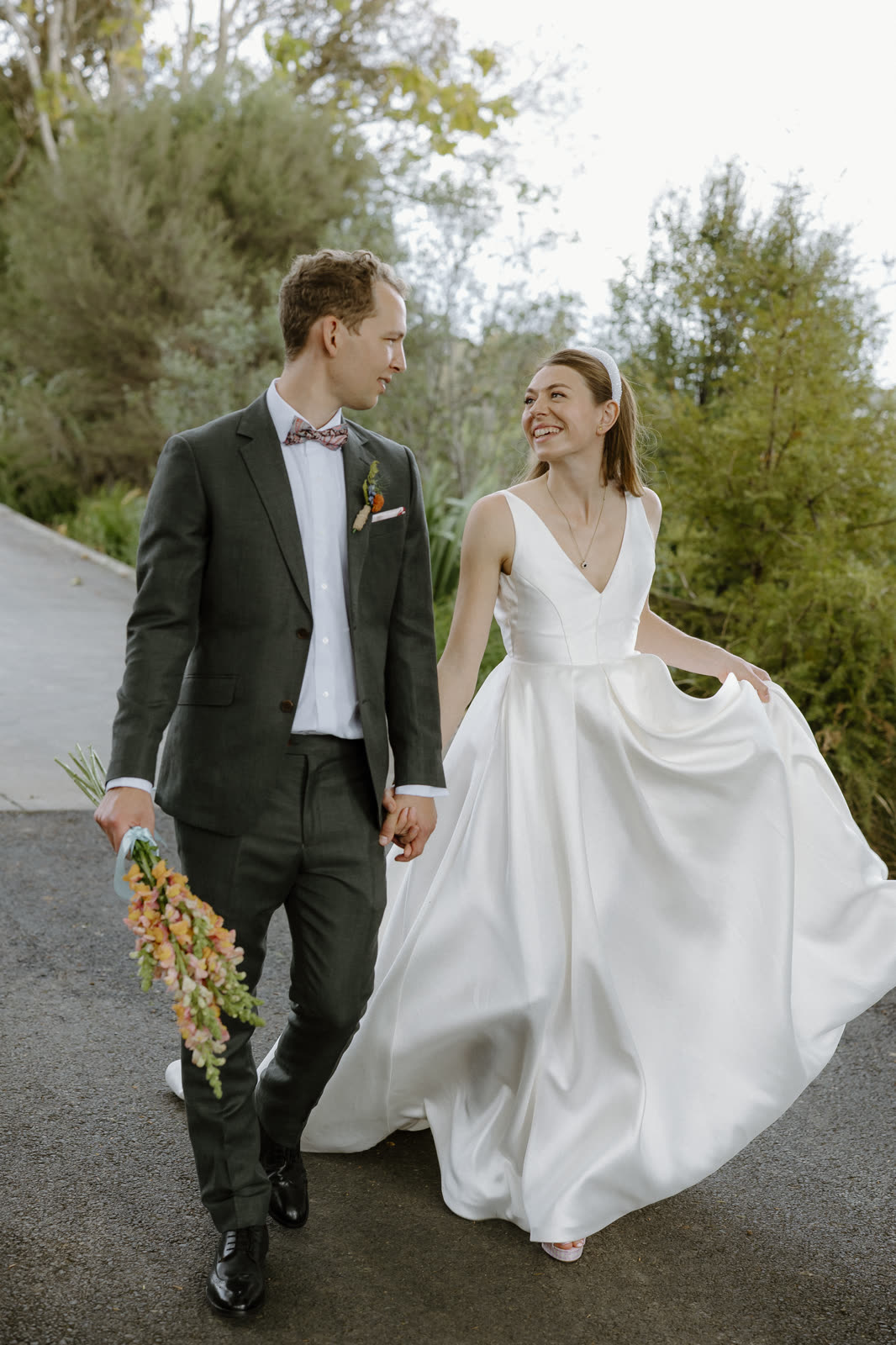 Bride in a wedding dress altered by Sarah Stoute Bespoke, Christchurch — photo 34