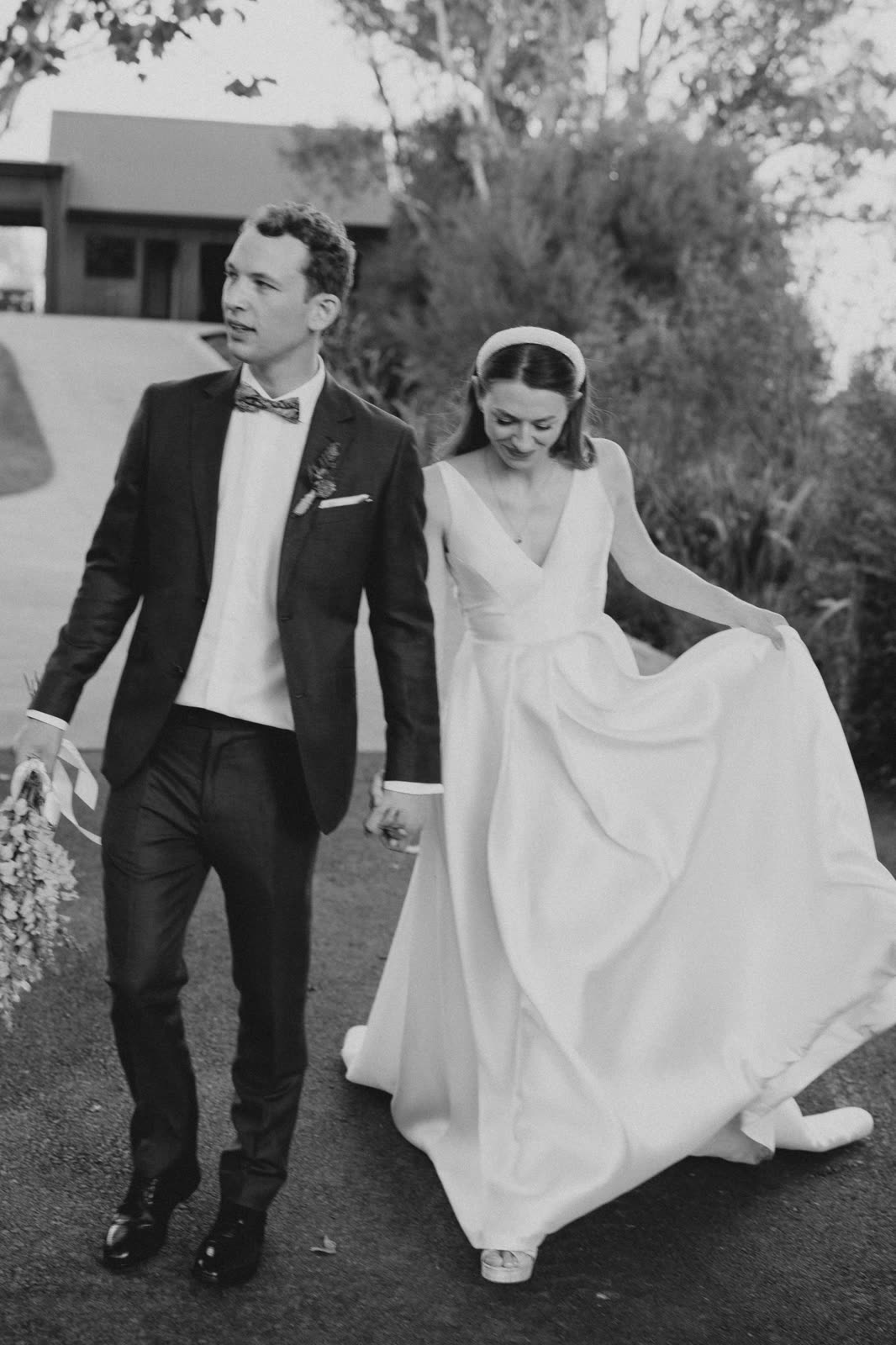 Bride in a wedding dress altered by Sarah Stoute Bespoke, Christchurch — photo 35