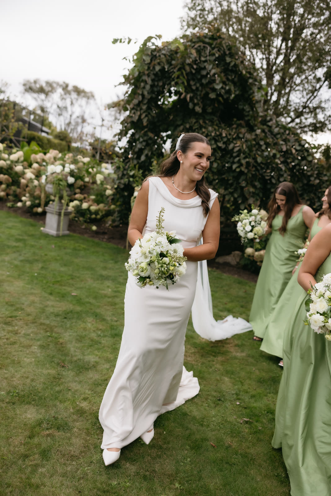Bride in a wedding dress altered by Sarah Stoute Bespoke, Christchurch — photo 36