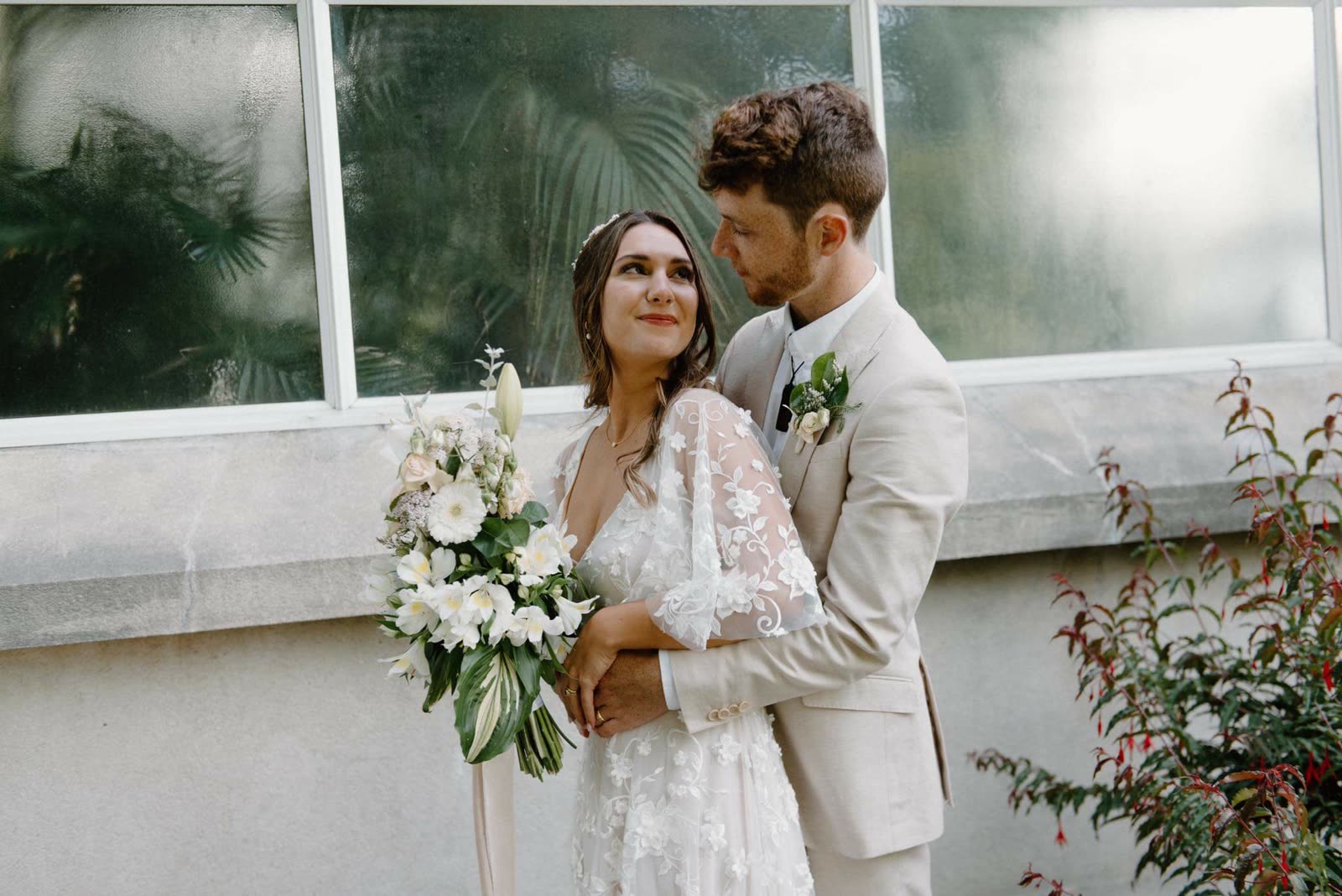 Bride in a wedding dress altered by Sarah Stoute Bespoke, Christchurch — photo 46