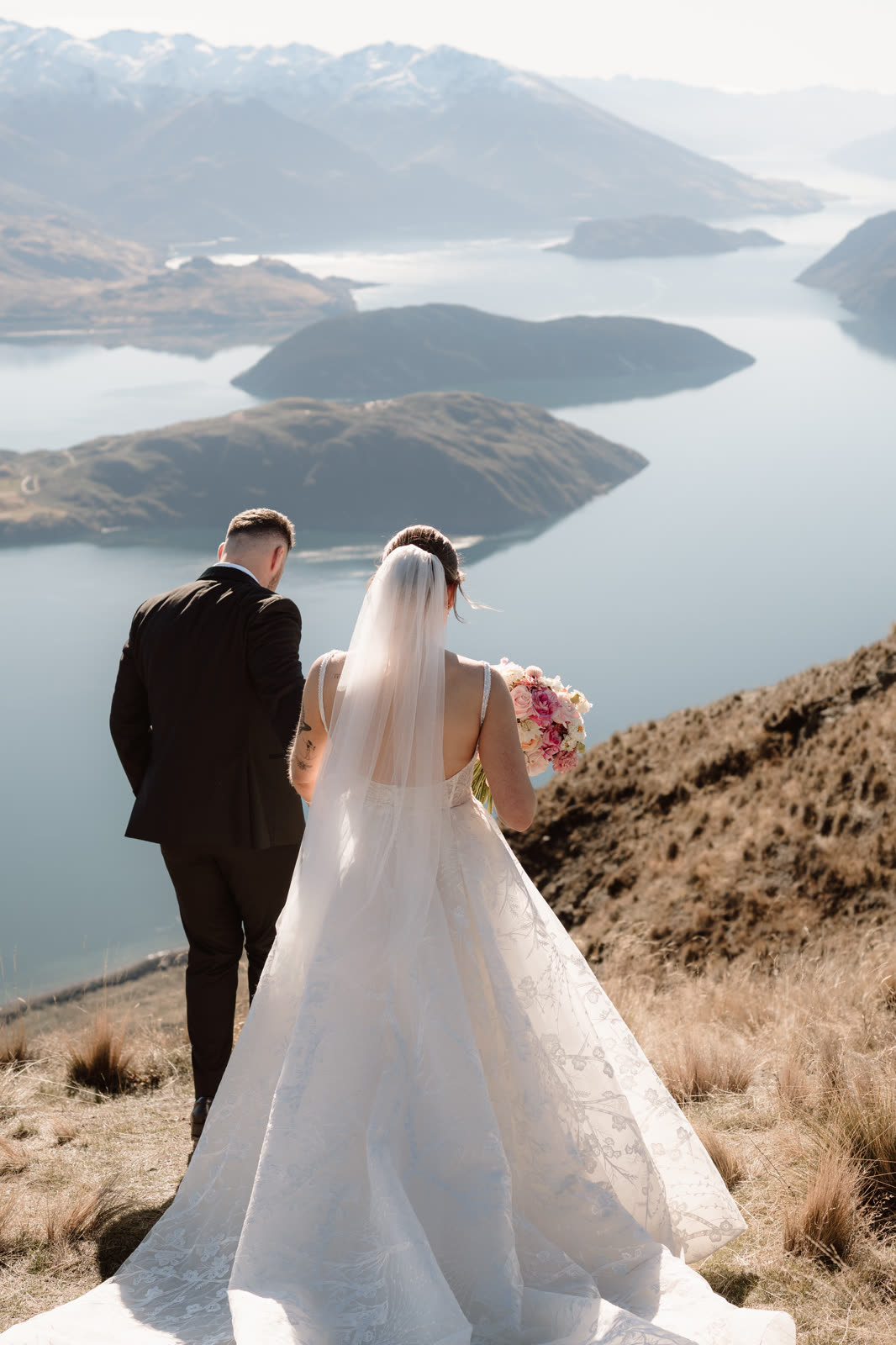 Bride in a wedding dress altered by Sarah Stoute Bespoke, Christchurch — photo 51