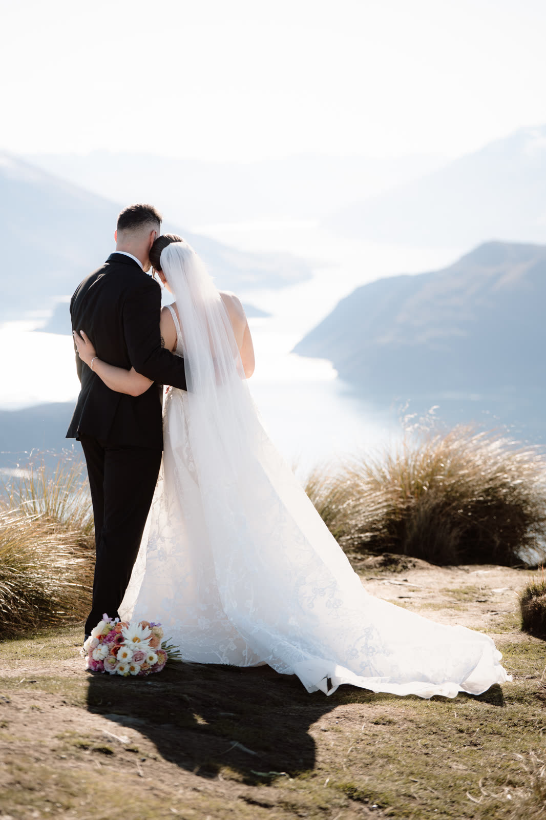 Bride in a wedding dress altered by Sarah Stoute Bespoke, Christchurch — photo 52