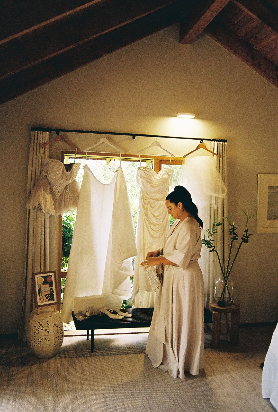 Brianna wearing her bespoke wedding dress designed by Sarah Stoute, Christchurch — photo 1
