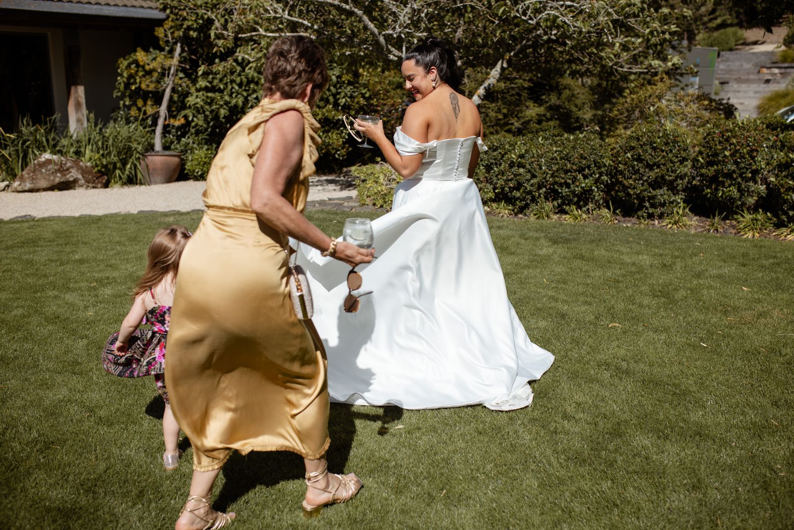 Brianna wearing her bespoke wedding dress designed by Sarah Stoute, Christchurch — photo 11