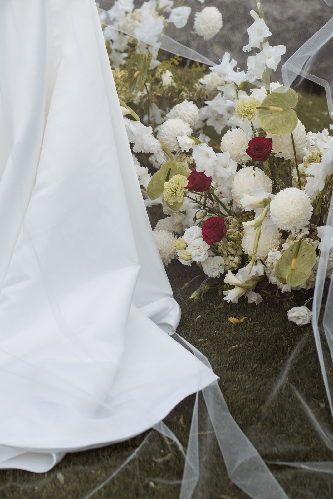 Brianna wearing her bespoke wedding dress designed by Sarah Stoute, Christchurch — photo 13