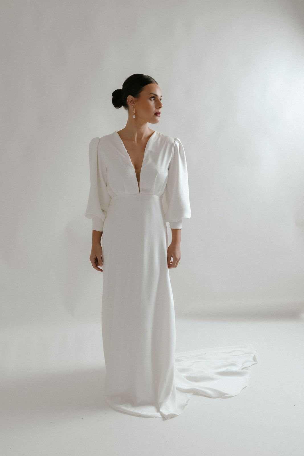 Editorial bridal look in the Sarah Stoute studio — Vogue-inspired shoot
