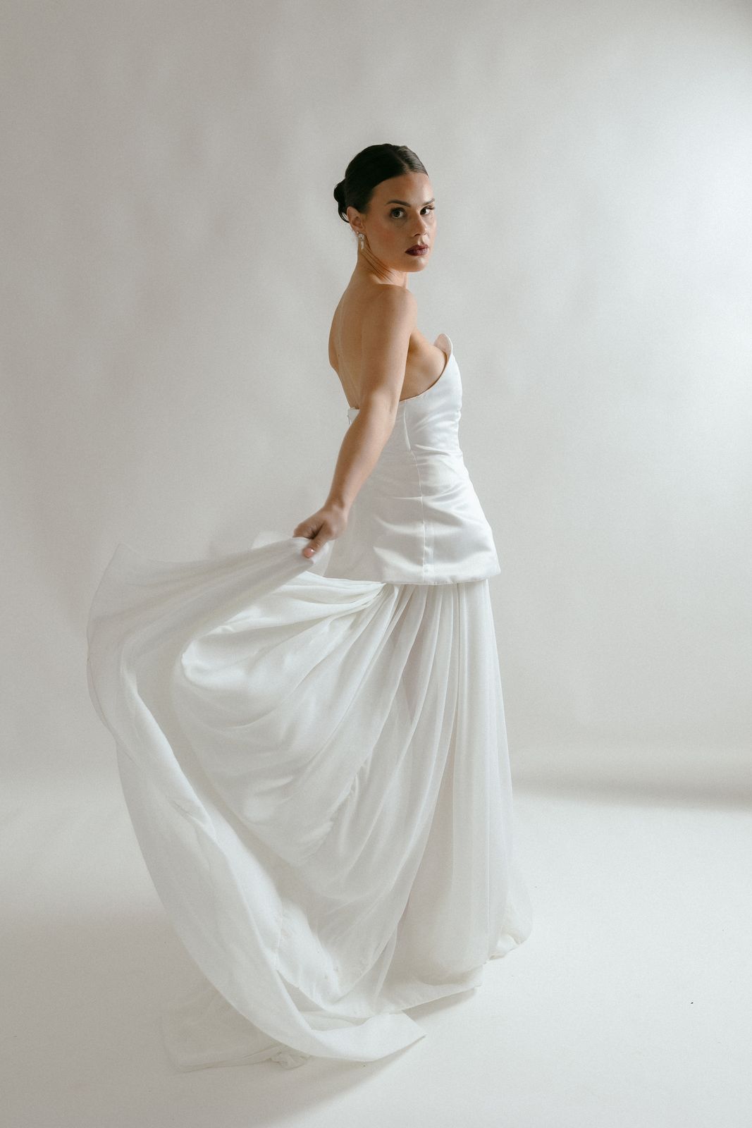 Portia — bespoke wedding gown by Sarah Stoute Bespoke, Christchurch