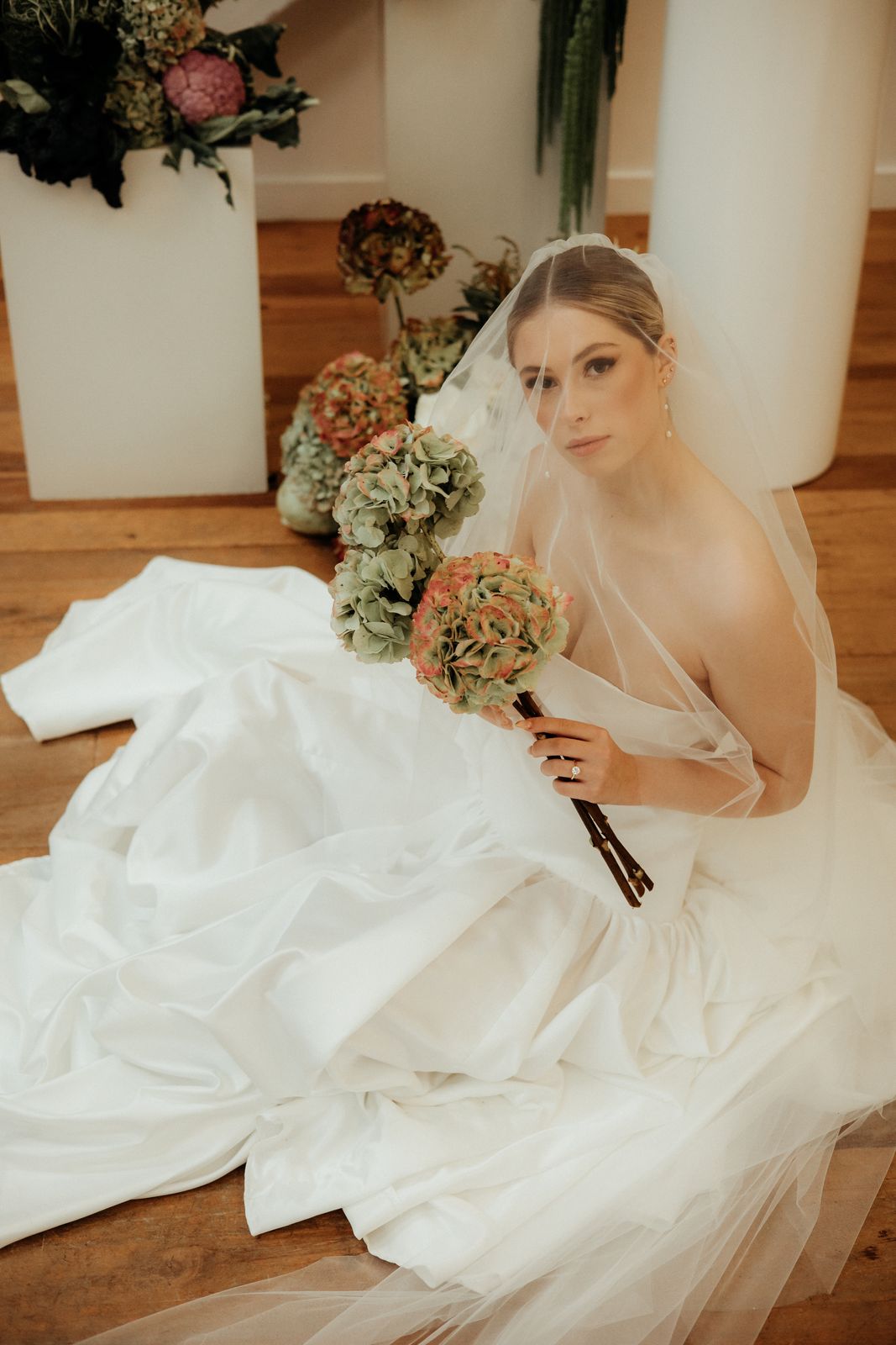 Harvesting Happiness bridal editorial at The Welder, Christchurch — gowns by Sarah Stoute — photo 8