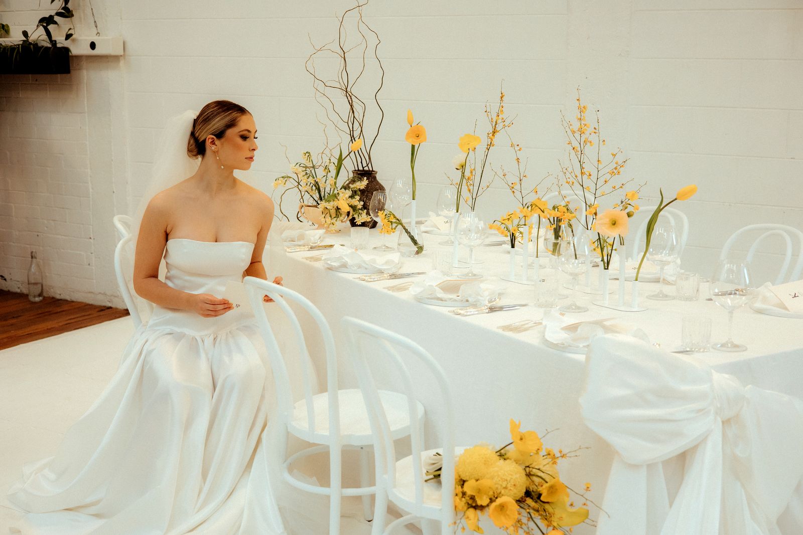 Harvesting Happiness bridal editorial at The Welder, Christchurch — gowns by Sarah Stoute — photo 14