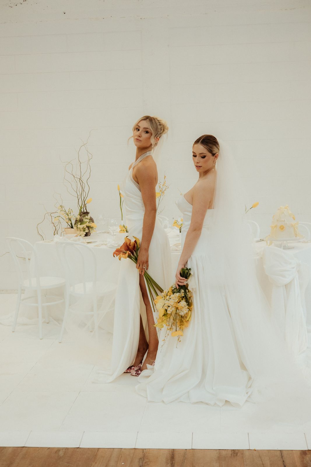 Harvesting Happiness bridal editorial at The Welder, Christchurch — gowns by Sarah Stoute — photo 15