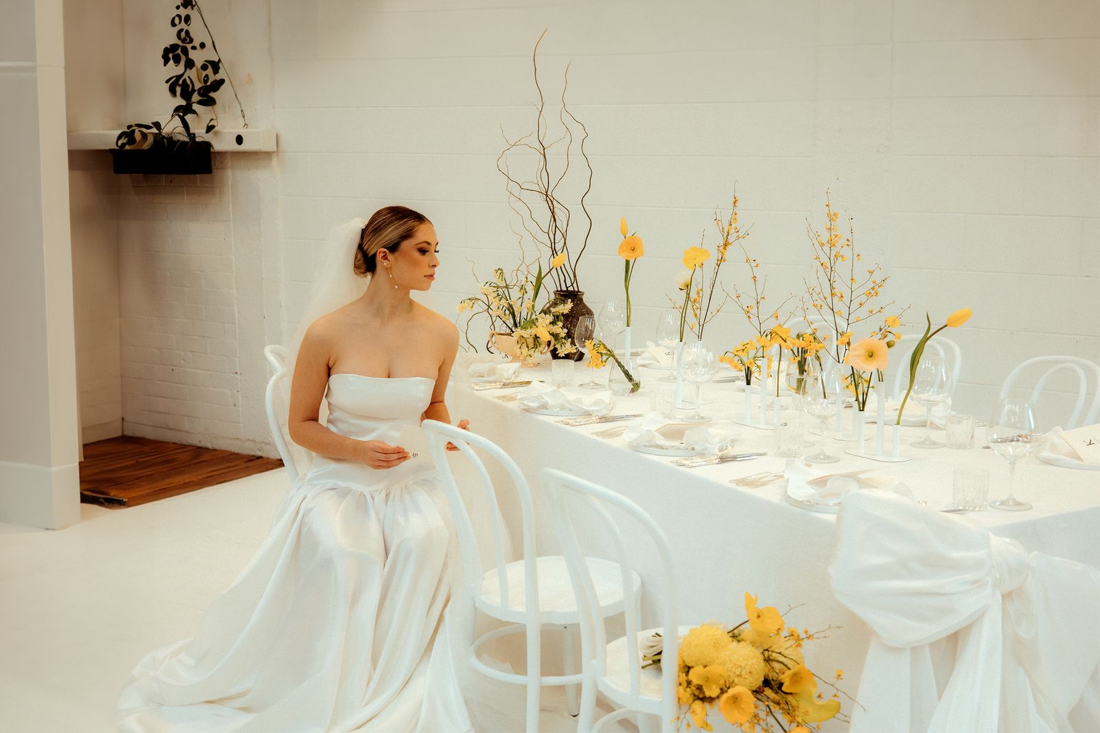Harvesting Happiness bridal editorial at The Welder, Christchurch — gowns by Sarah Stoute — photo 20