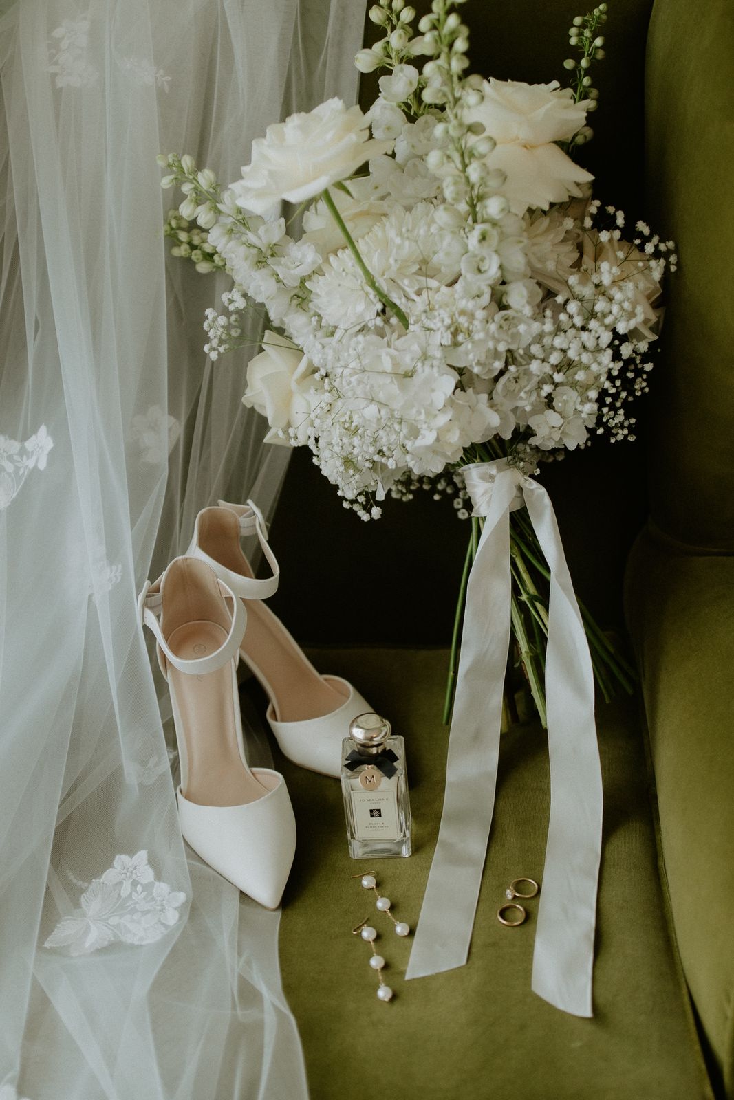Milly wearing her bespoke wedding dress designed by Sarah Stoute, Christchurch — photo 15