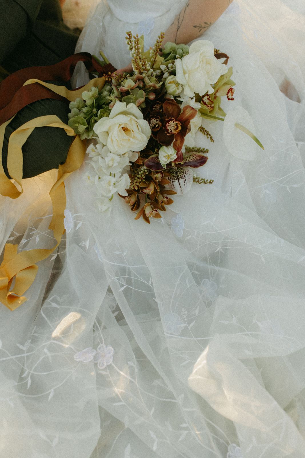 Winter bridal editorial at Mt Sunday, Canterbury — bespoke gown by Sarah Stoute — photo 1