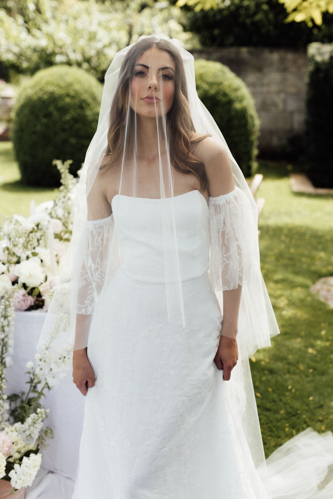 Garden bridal editorial at Ōhinetahi, Governors Bay — collaboration shoots gallery