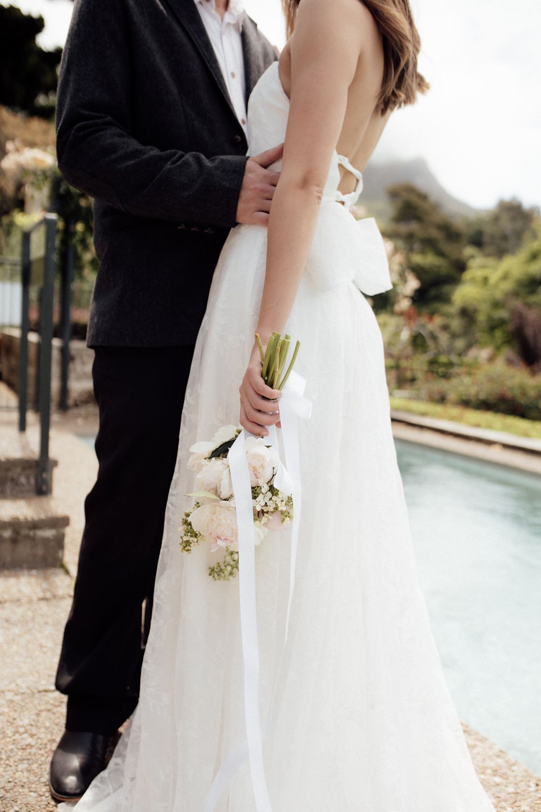 Garden bridal editorial at Ōhinetahi, Governors Bay — bespoke gowns by Sarah Stoute — photo 7