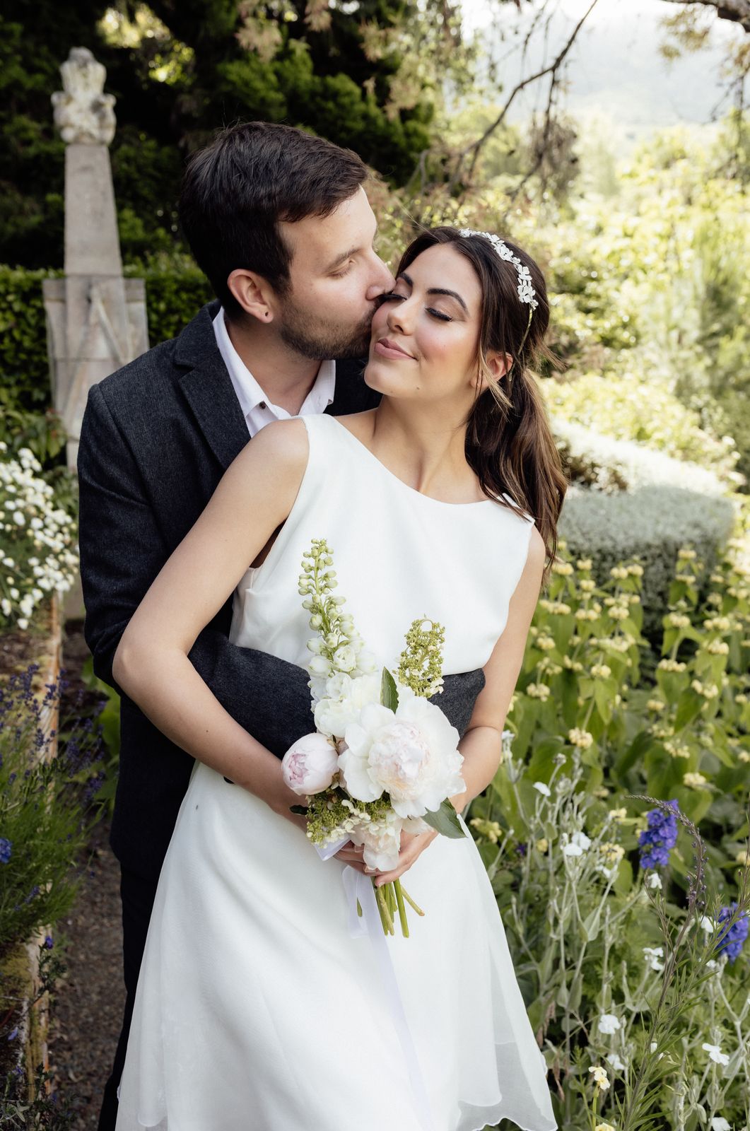 Garden bridal editorial at Ōhinetahi, Governors Bay — bespoke gowns by Sarah Stoute — photo 10