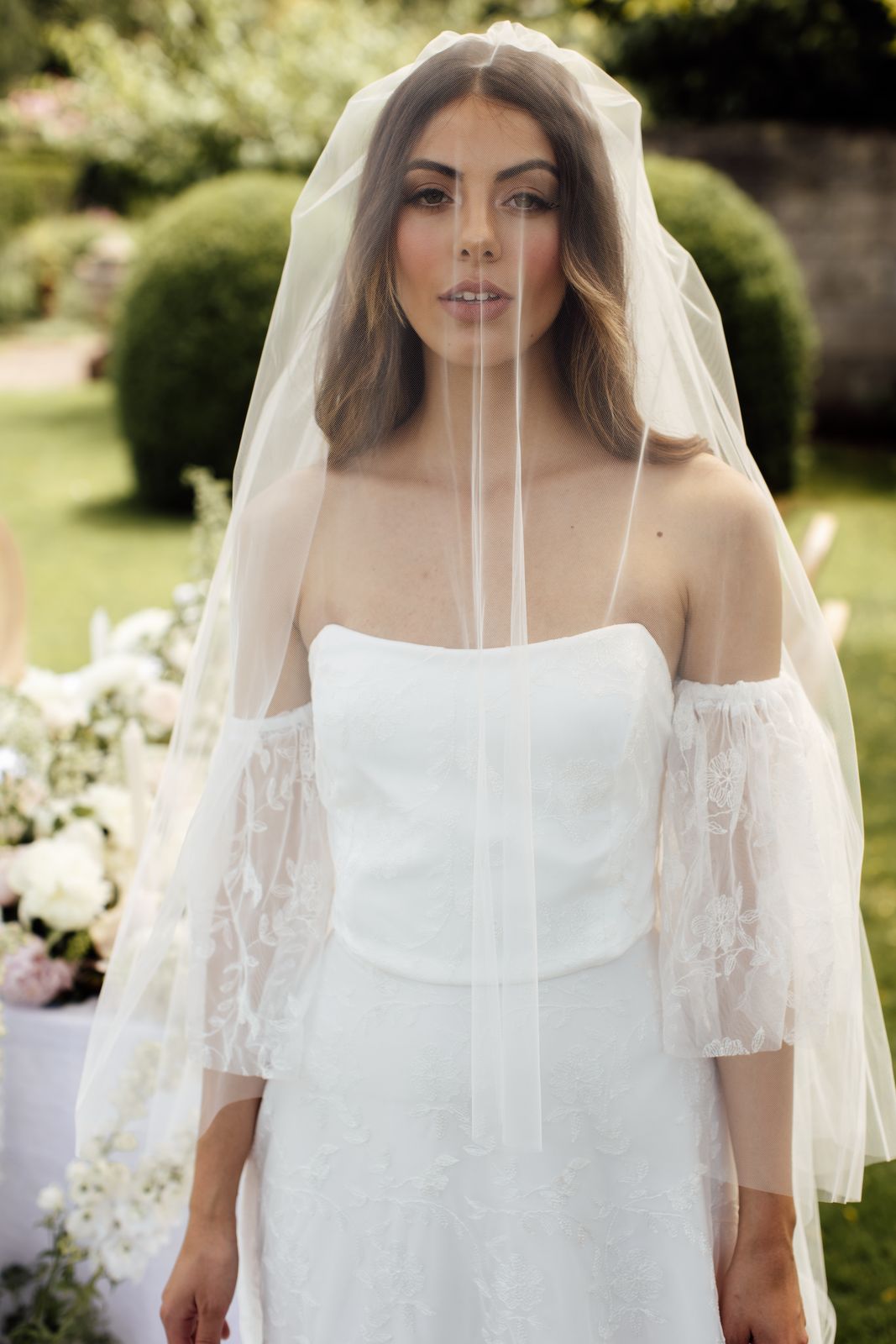 Garden bridal editorial at Ōhinetahi, Governors Bay — bespoke gowns by Sarah Stoute — photo 19