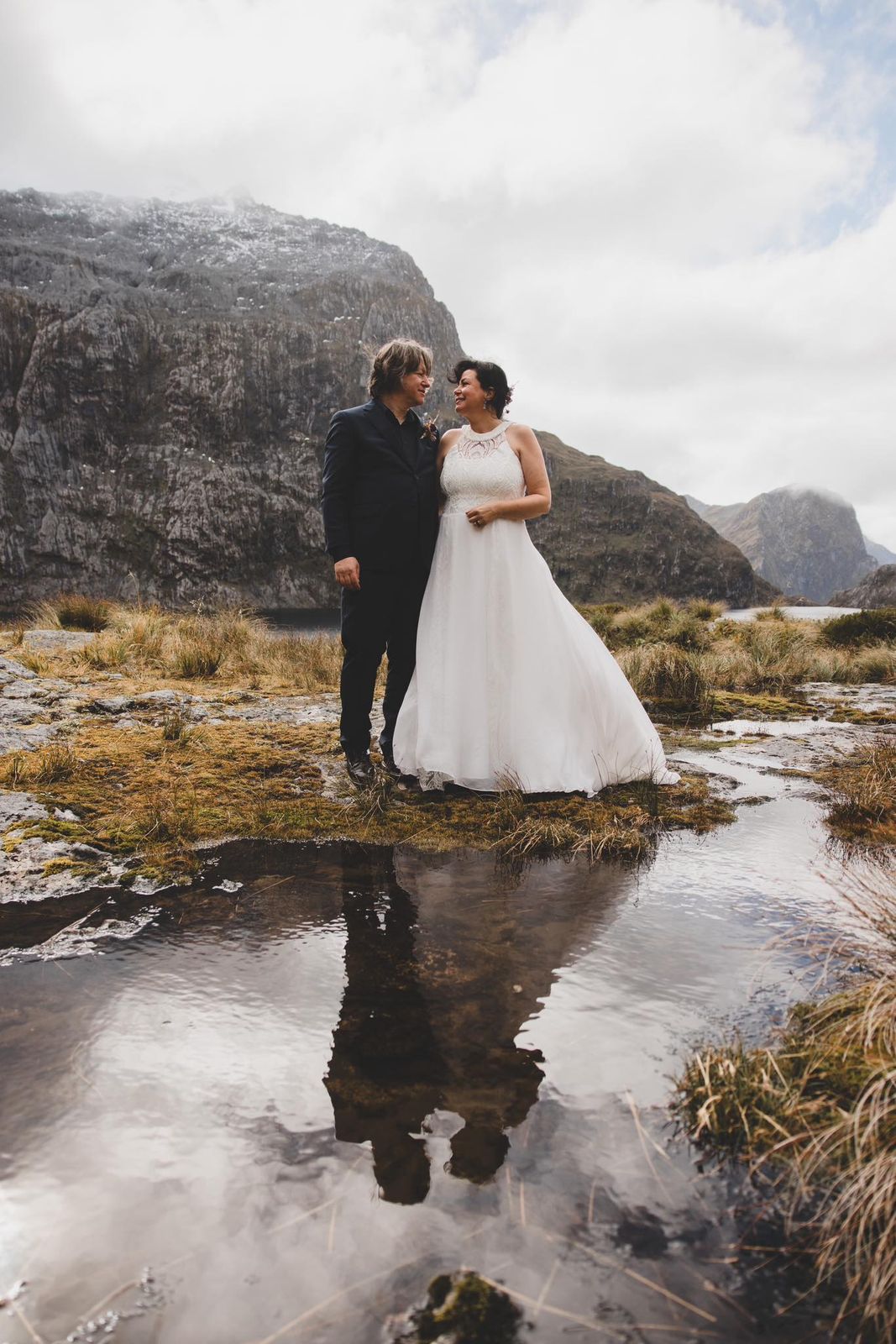 Recent bespoke bride in a made-to-measure wedding dress by Sarah Stoute, Christchurch — photo 17