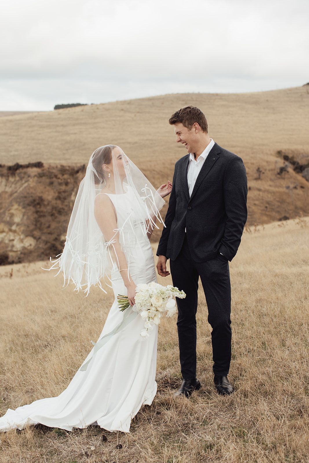 Celebratory bridal moment at Ridgecliffe, Together Journal feature