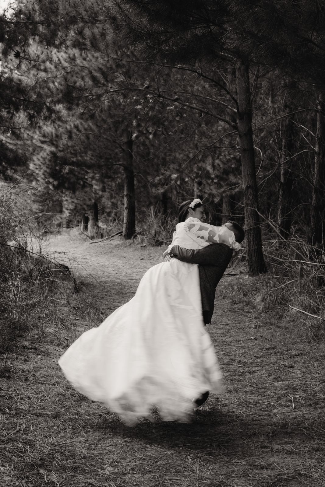 Roxi wearing her bespoke wedding dress designed by Sarah Stoute, Christchurch — photo 4