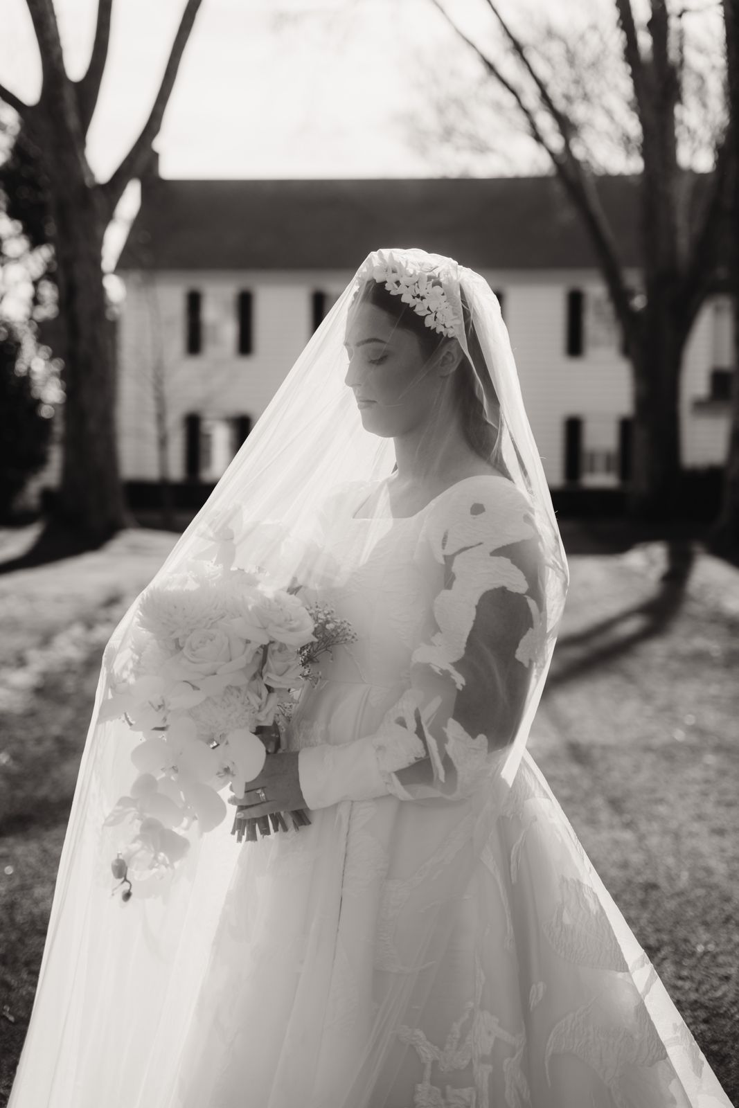 Roxi wearing her bespoke wedding dress designed by Sarah Stoute, Christchurch — photo 11