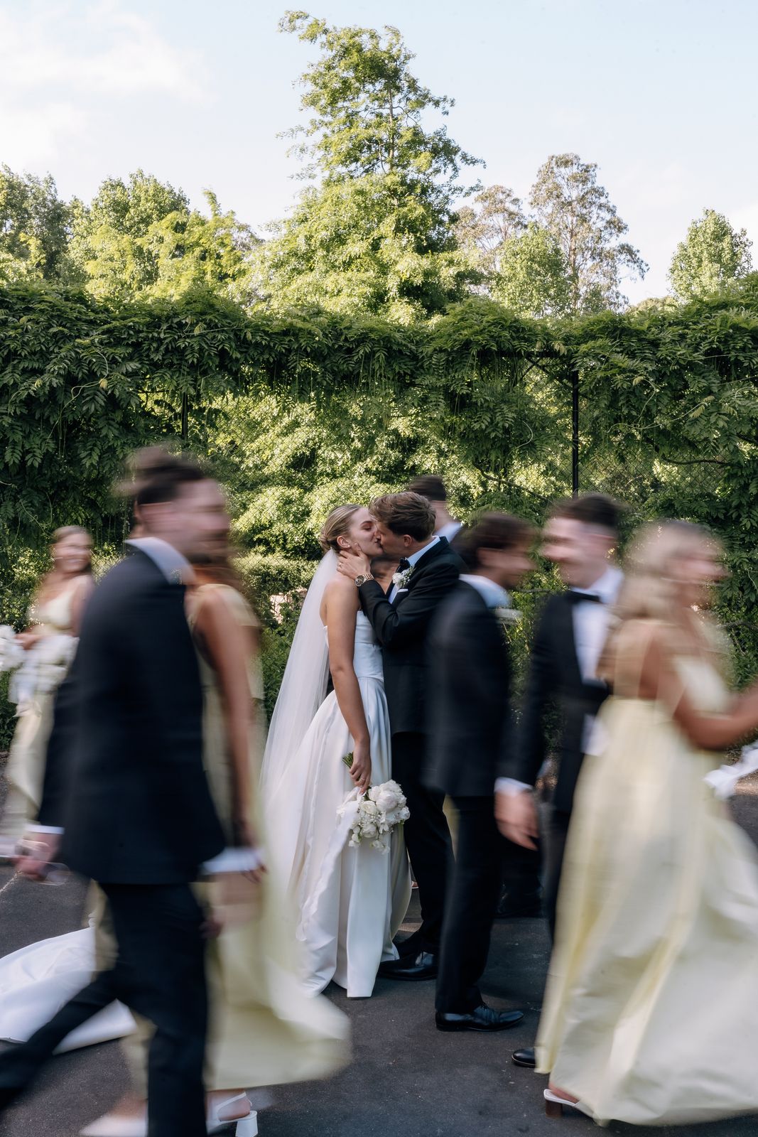 Samara wearing her bespoke wedding dress by Sarah Stoute — bespoke brides gallery