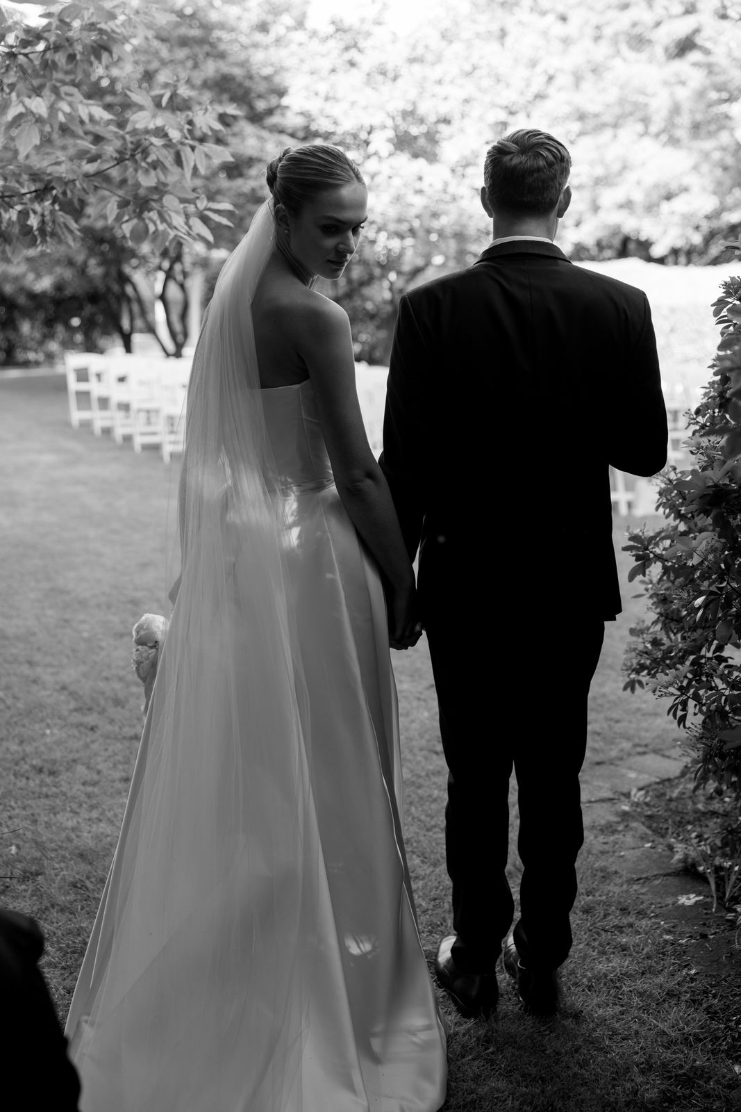Samara wearing her bespoke wedding dress designed by Sarah Stoute, Christchurch — photo 4