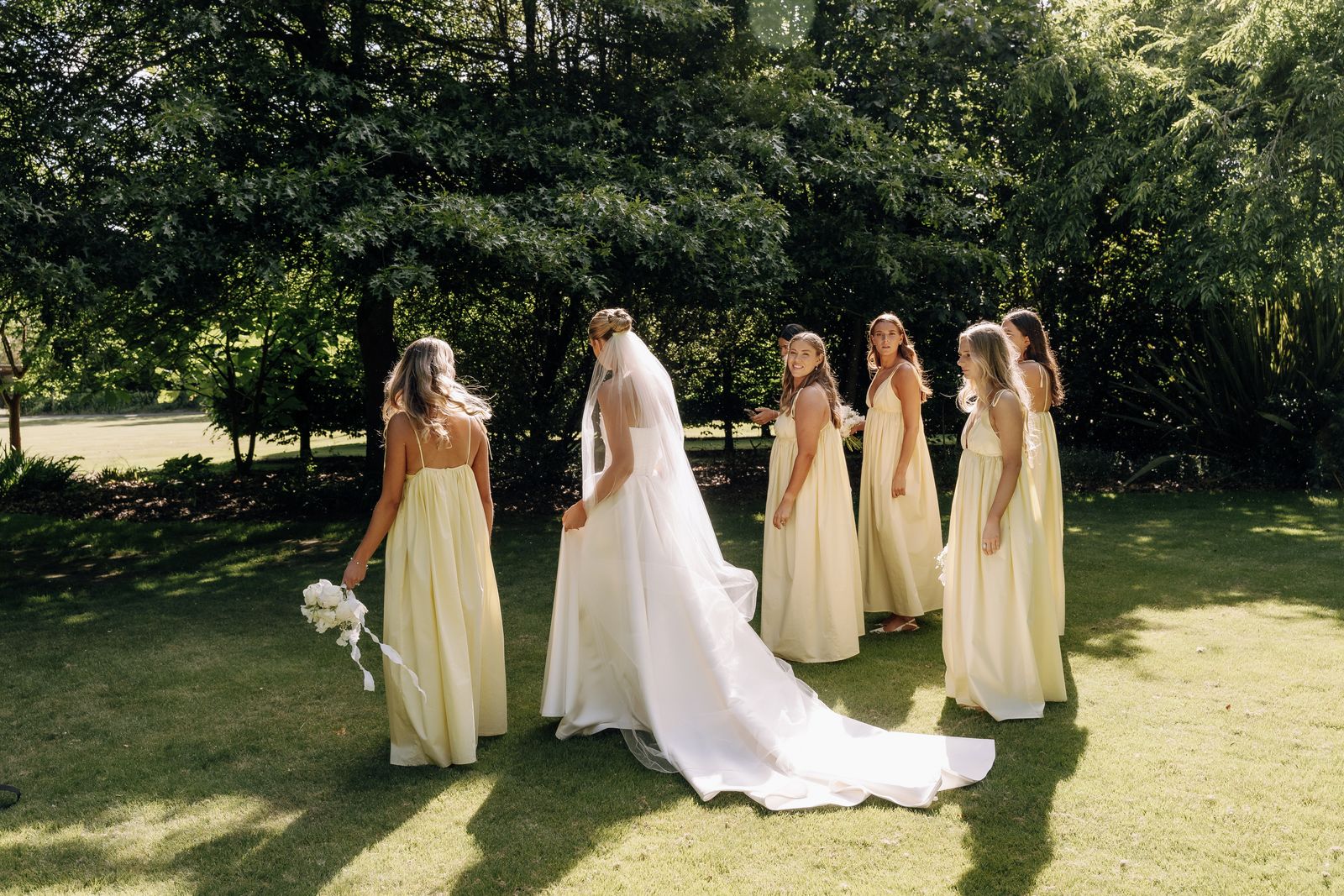 Samara wearing her bespoke wedding dress designed by Sarah Stoute, Christchurch — photo 9